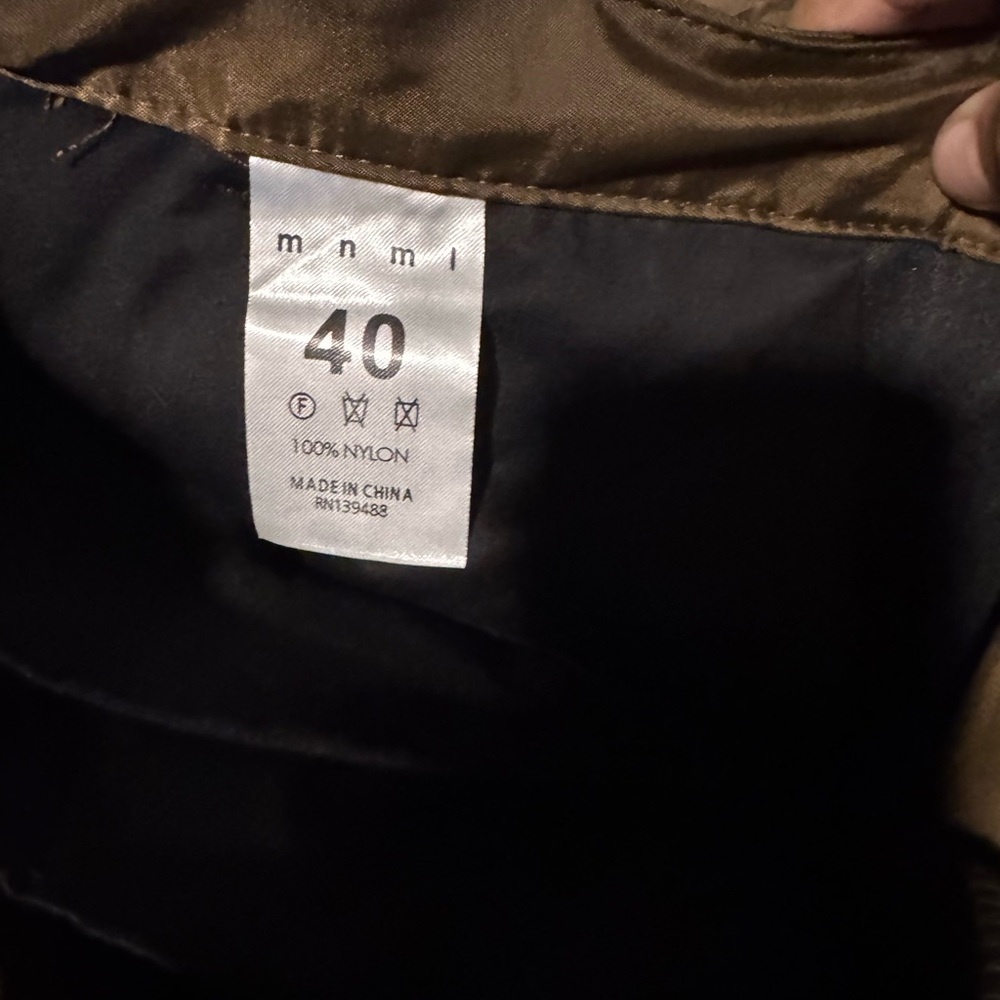MNML Men's Dark Brown Puffer Jacket